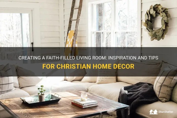 How to decorate a living room with religion