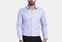 Mens black check dress shirt