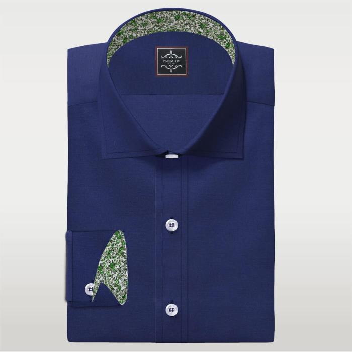 Mens dress shirt blue