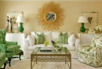 How to decorate a green and yellow room