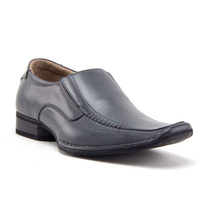 Mens square toe slip on dress shoes