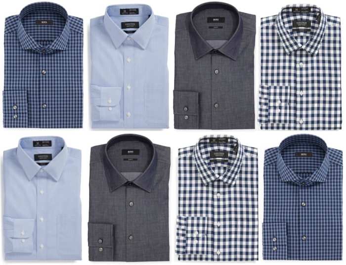 Men's trim fit dress shirts