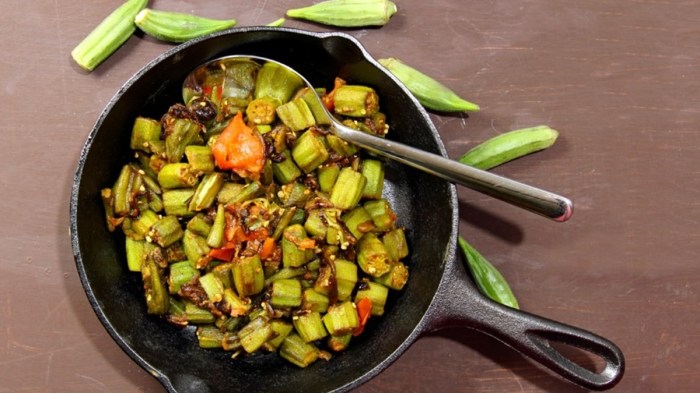 How to cook okra without slime indian style