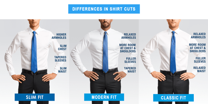 Men's trim fit dress shirts