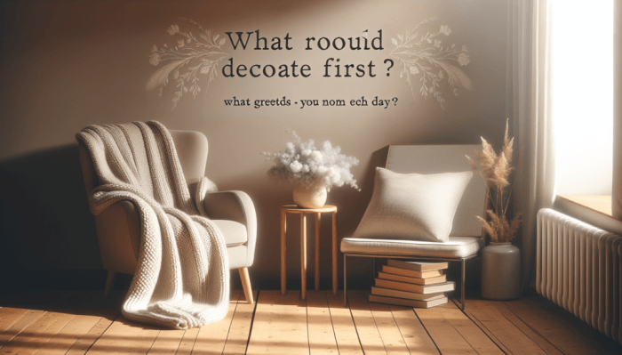 What room should you decorate first